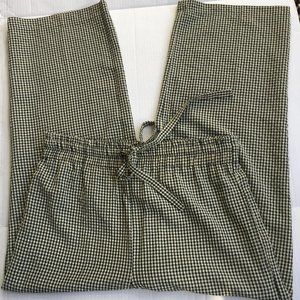 Vintage Pants Size M Check Loose Fit Wide Leg